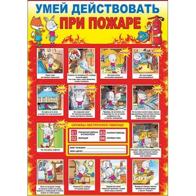 Умей действовать при пожаре. П1049. Праздник