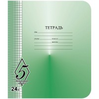 Тетрадь 24 листа А5 клетка Великолепная пятерка 60г/м2 TW524 О0 КБК
