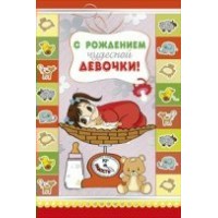 Мир поздравлений/Откр. С рождением чудесной девочки/043.342/