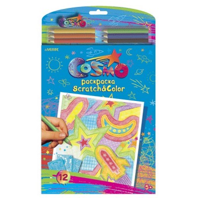 Раскраска Набор Раскраска Scratch&Color А4 12л+карандаши 8079414 deVente